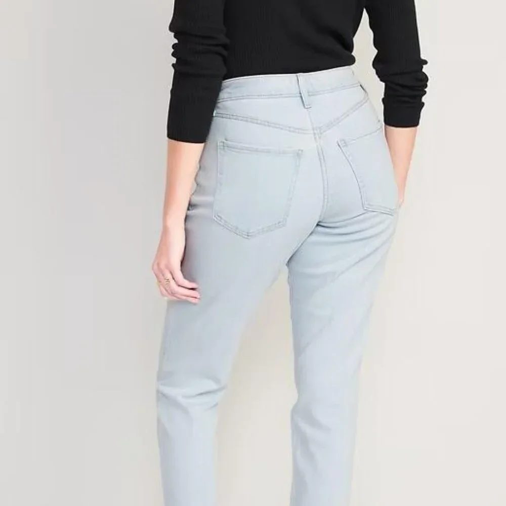 NWT Old Navy Curvy High-Waisted OG Straight Ankle Jeans - Picture 3 of 10